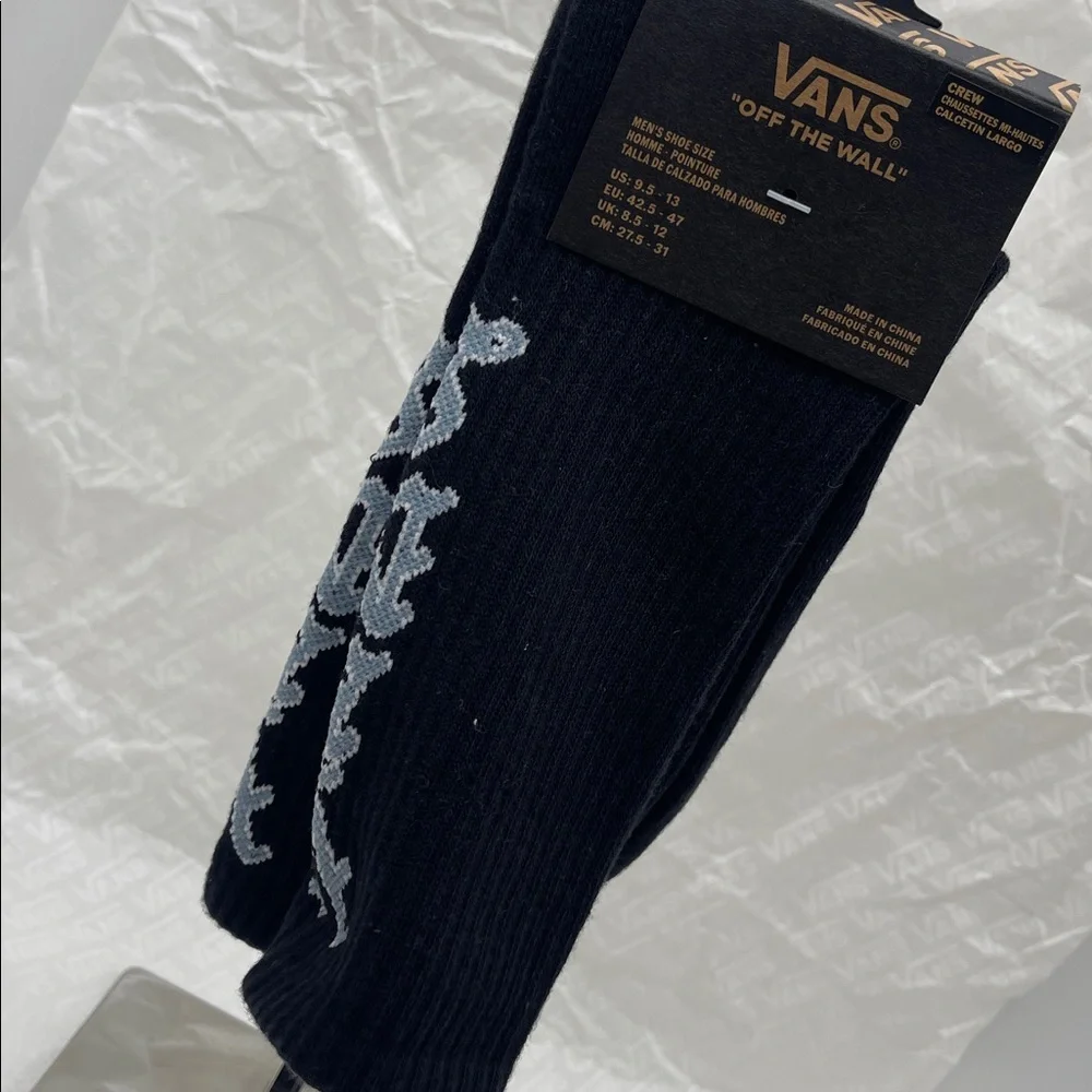 Vans Road Stop Crew Socks (1 pair) Style VN000NCHBLK